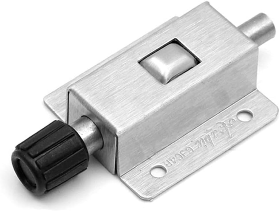 Gate Bolt,Door Bolt Snib, 1 Set Stainless Steel Door Locks Lock for Door Hardware Hasps Door Lock Replacement Parts Slide Bolt Sliding Door Hardware Gate Latches Locks for Doors Door Latch Large Buckl