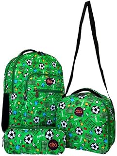 dea bags Trio - School Bag, Lunch Bag and Pencil Case 3-Piece Set, Size 18