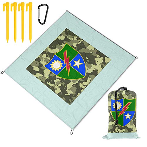 ZHALONSUJIAO Rangers Creed Us Army Rangers Waterproof Camping Blanket Sandproof Camping Mat