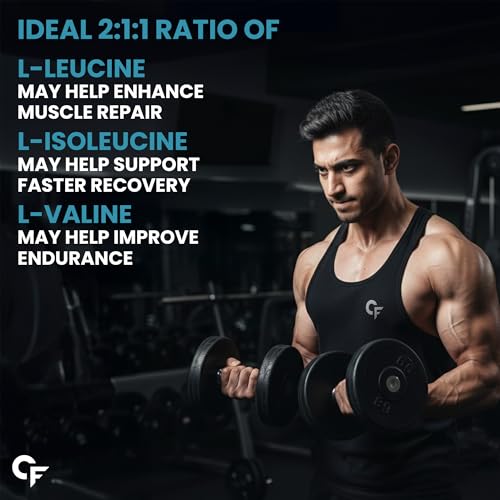 Image of Carbamide Forte BCAA Powder 5000mg | BCAA Supplements For Women & Men | BCAA Pre Workout & Intra Workout Supplement 7g Serving with Ideal 2:1:1 Ratio | Beg-Blueberry Flavor - 210g