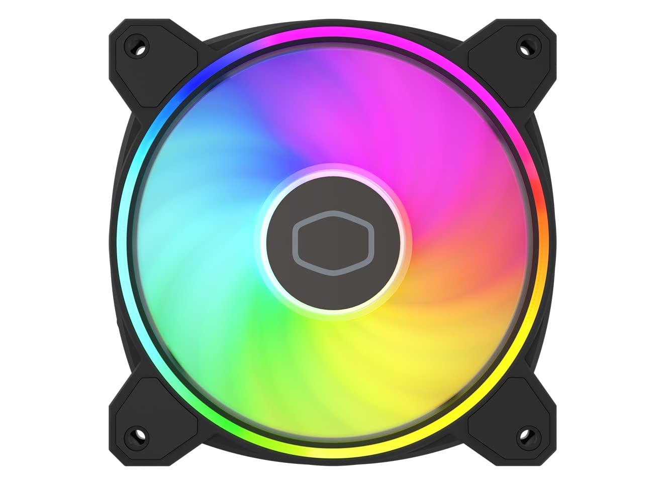 Cooler Master MasterFan MF120 Halo2 ARGB: Case & Cooling Fan, Dual Ring Addressable RGB Lighting, Rifle Bearing - Image 2
