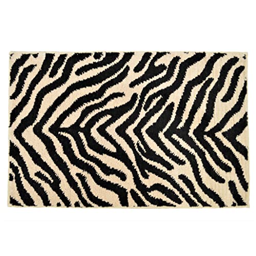 Allure Bath Fashions Badematte mit Zebramuster, 50 x 80 cm, superweicher und saugfähiger...