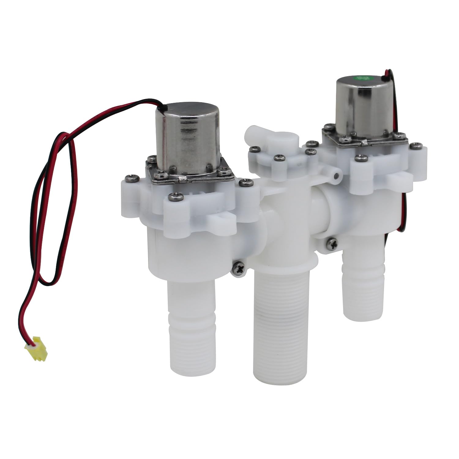 Automatyczny zawór spłukujący do wc zawór elektromagnetyczny do wody napełniający do spłuczki magnetyczny do toalety do spłuczki wc elektryczny wody zasilający (Wtyczka SM 100 mm z dyszą czyszczącą)