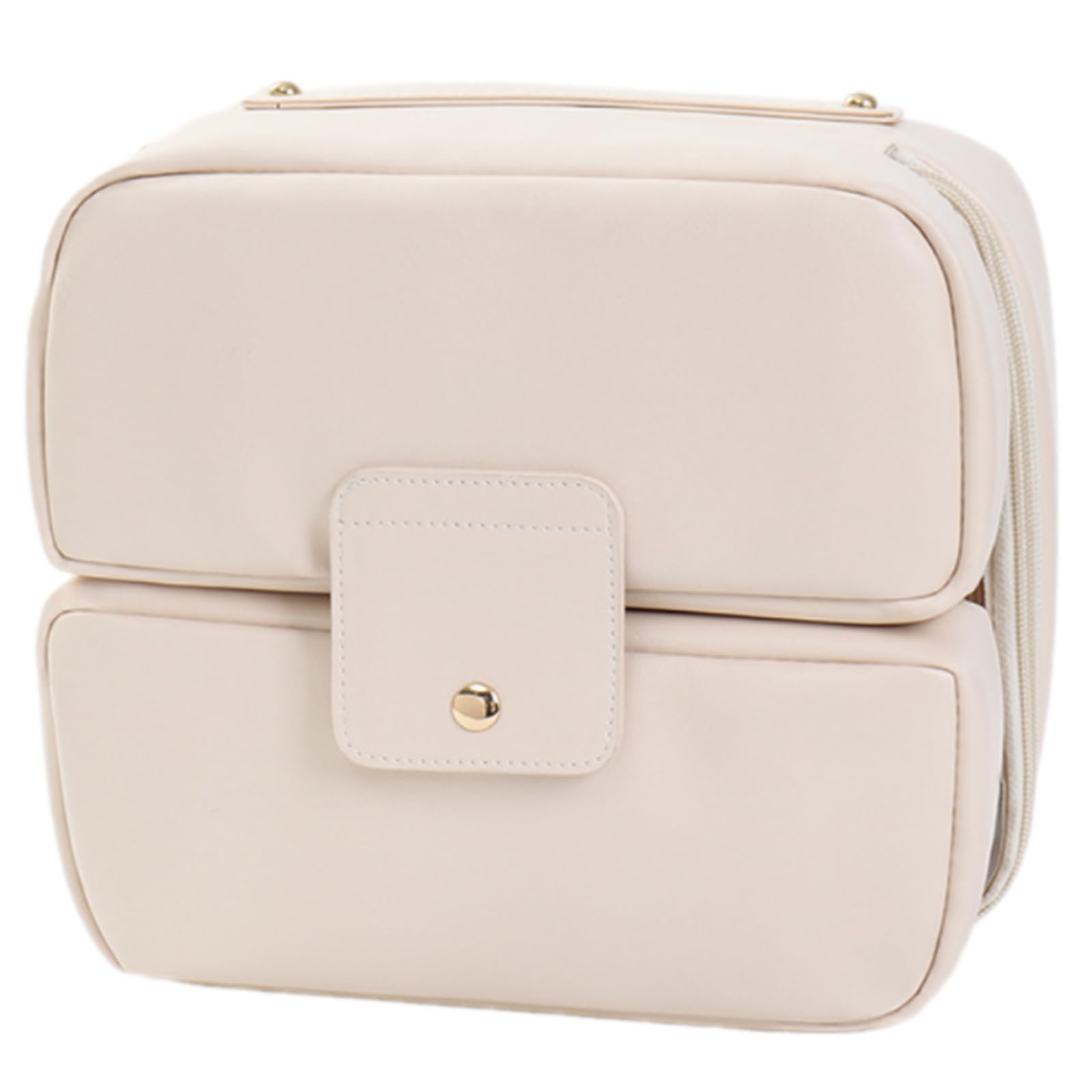 Buxuaaaa Cosmetic Bag Multiple Pockets Makeup Pouches PU Toiletry Bags Large Storage Space for Toiletries Accessories Makeup Pouches