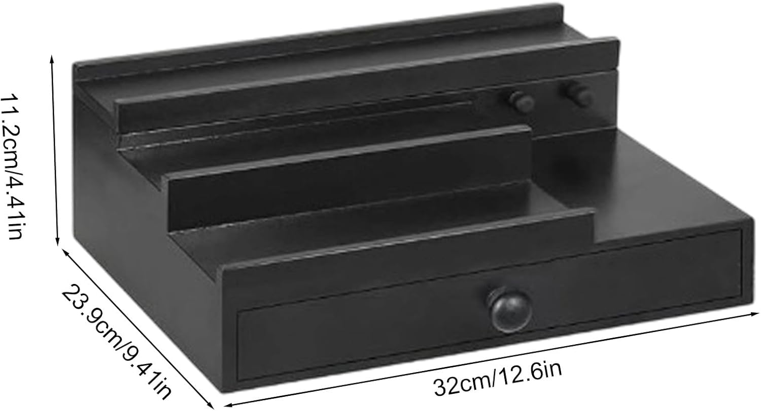 Perfume Organizer - Three Tier Fragrance Display Rack | Elegant Perfume Holder For Restroom Party Bathroom Bedroom Countertop Dresser Vanity Desk Office Home Apartment Cabinet