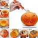 Elmchee Halloween Pumpkin Carving Tools,Jack-O-Lanterns 13 Piece Professional pumpkin cutting carving supplies tools Kit stainless steel lengthening and thickening with Handbag