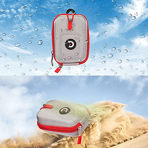 ACHIX Golf Rangefinder Hard Shell Case for Bushnell/Callaway, Universal Range Finder Carry Bag with Carabiner Belt Clip (Sliver)
