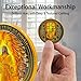 Christian Challenge Coin Lion of Judah Coin with Cross Design, Revelation 5:5 Bible Verse Religious Coin, Faith Inspirational Gift for Men Women, Pocket Prayer Token (1)