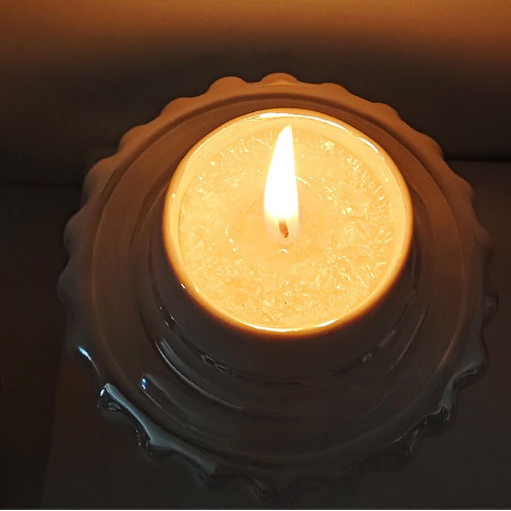Kerzenständer, multifunktionaler Keramik-Kerzenhalter, Keramik-Kerzenbecher, Aromatherapie, Heimkerzenbehälter, Kerzenhalter ，Kerzenständer(B)