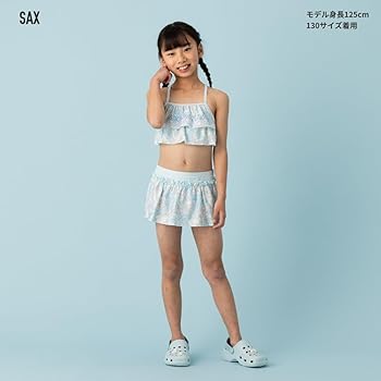 ハイビスカス柄セパレート水着（スカート付き） Amazon.co.jp: [BEACHMEMORY] ハイビスカス柄 セパレート水着 2