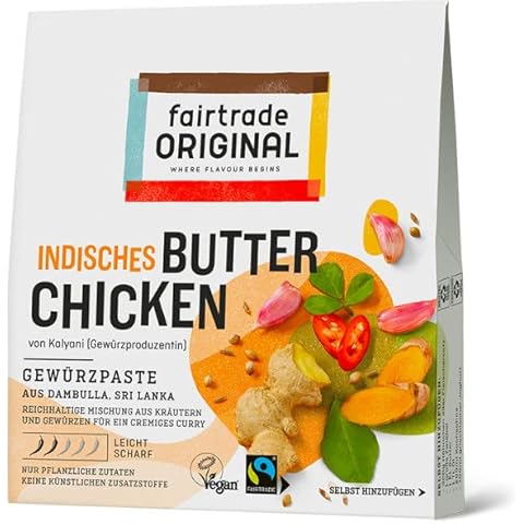 Indisches Butter Chicken Curry-Paste von Fairtrade Original Cover