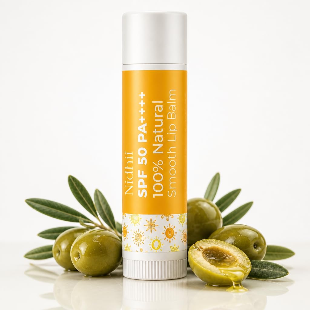 Nidhii 100% Natural Smooth Lip Balm SPF 50 PA++++ for Women & Men | Lip Balm with Kojic Acid, Niacinamide, Squalane & Ceramide Complex | Brightens Dark Lips, 12Hr Moisture, Non-Sticky | 4.5g-picture-10