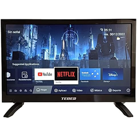TEBER Televisor Smart TV de 19 Pulgadas Full HD Android 11 Cover