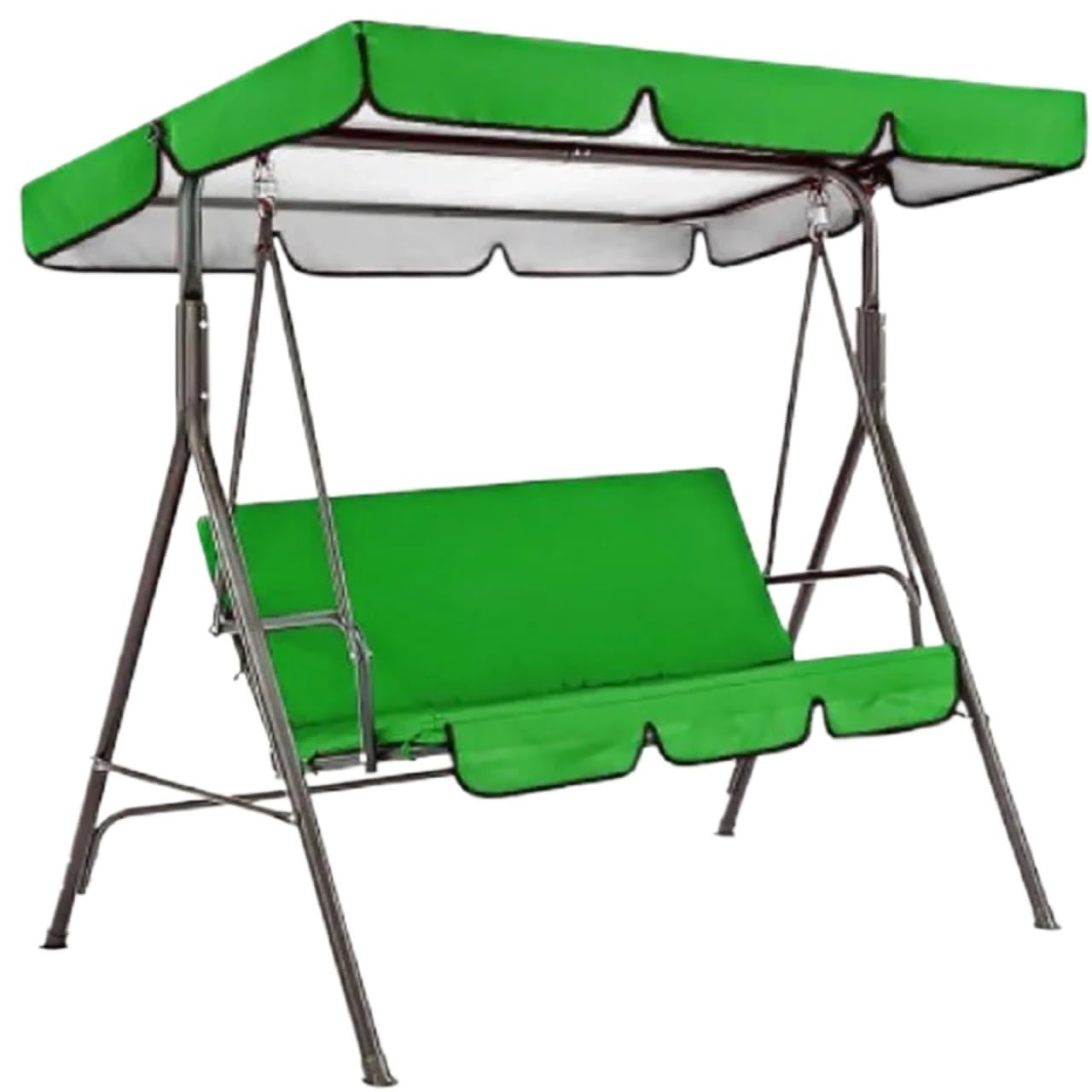 Qcknkmgg Green Replacement Canopy For Outdoor Swing, Swing Chair Canopy Replacement 142X120x18cm Multicolor