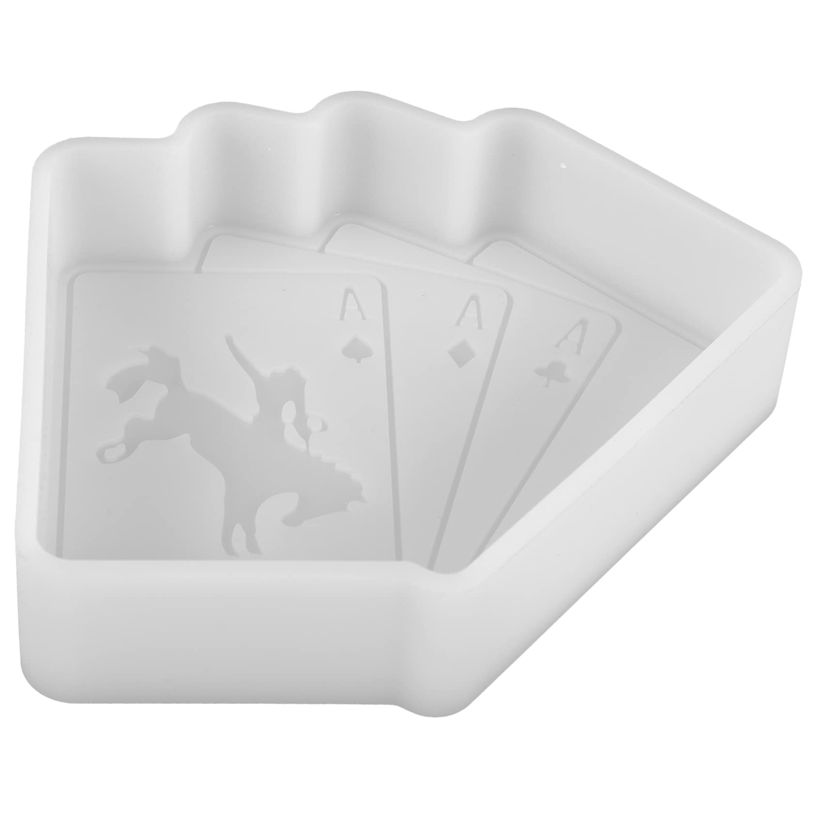 SHINEOFI 4stücke Silikon Gießform Für Poker-design Aromatherapie Dekoration Flexible Und Praktische Silikonform Für Kreative Bastelprojekte