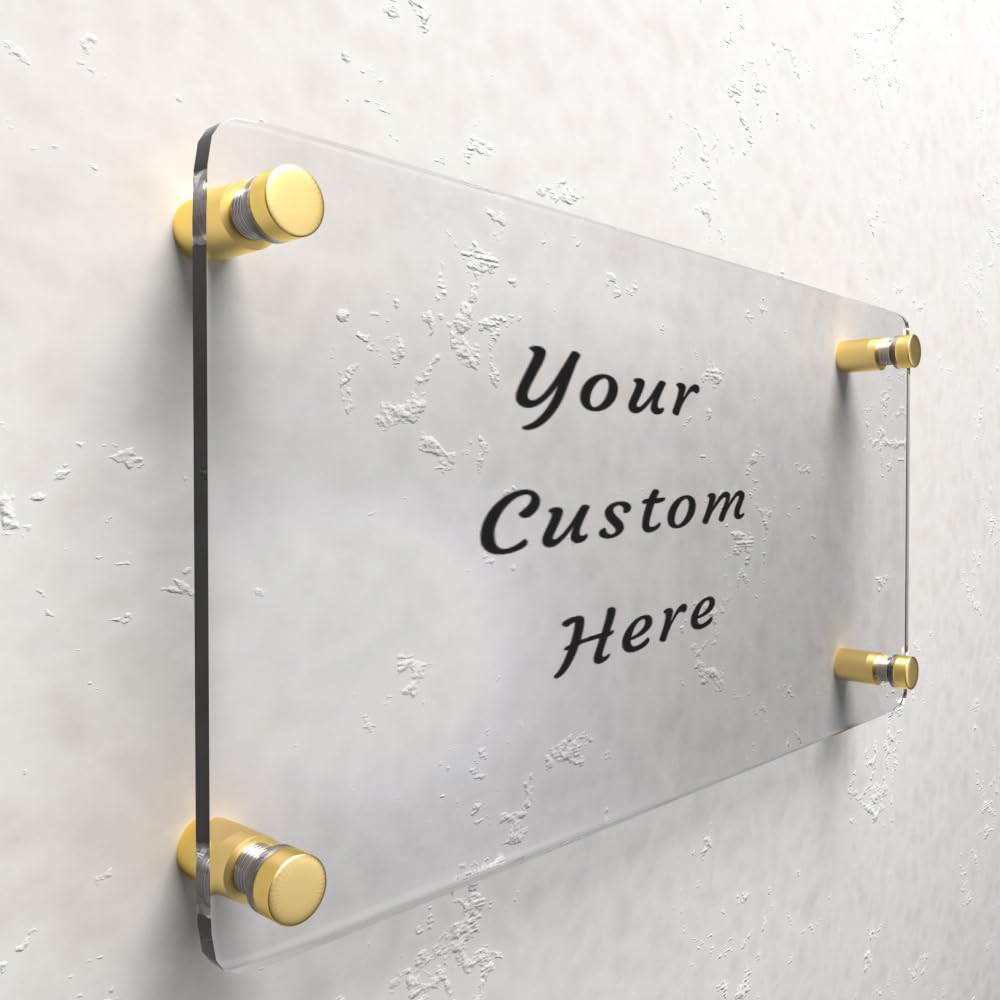 Custom Wall Sign Name Plate Personalized Door Name Plate with Business Logo Custom Office Sign Executive sign size (20” X 10”)