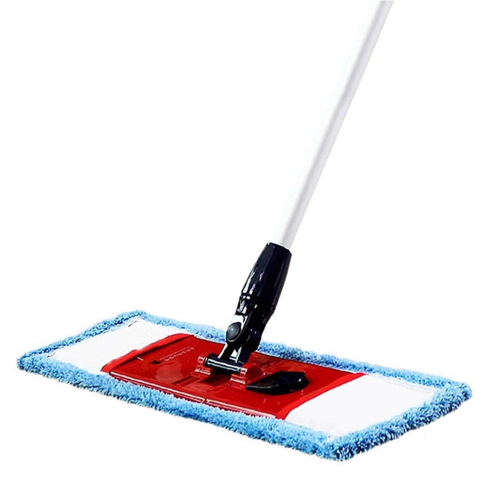 Fregona: fregona de Microfibra Profesional, Mango de Acero Inoxidable, recambios de paño de Microfibra gratuitos y fregadora para Eliminar la Suciedad incluidos
