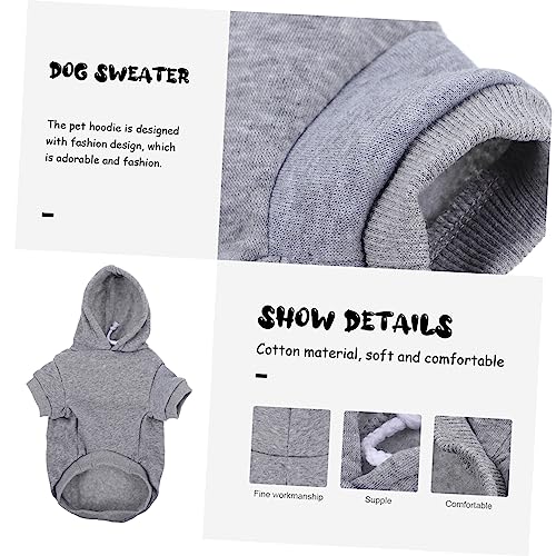 Sudadera de invierno para perros LIOOBO básica y cómoda miniatura 5