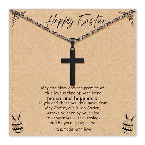 Image of Sereney Cross Necklace for Boys, 8th 9th 13th Birthday Gifts for Toddler Kids Teen Boys Girls, Baptism Gift Mustard Seed Jewelry as Rcia Christian Religious Necklace for Son Daughter Pendants