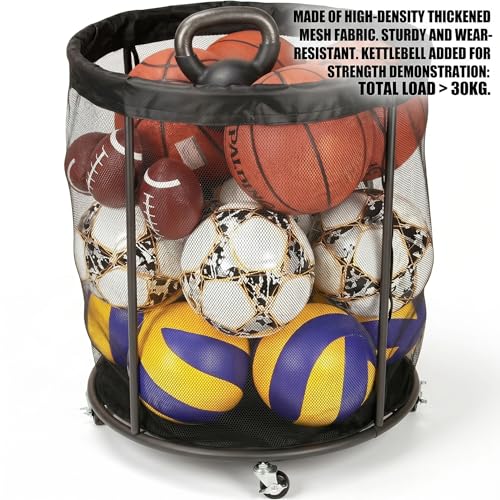 Bolsa para balones de fútbol con malla resistente de gran capacidad 6