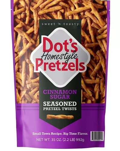 Dot's Cinnamon Sugar Seasoned Pretzels (35 oz.) - Pack of 2