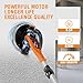 MAXXT Drywall Sander with Vacuum Dust Collection, 6 Variable Speed Foldable Telescopic Electric Wall Sander, Popcorn Ceiling Removal Tool, 1900RPM Power Sander Tool, LED Light, 18Pcs Sanding Discs