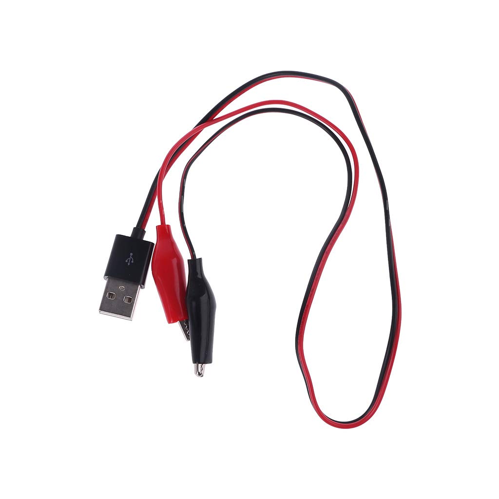 Bottone Clip Morsetto a USB Connettore Maschio Adattatore di Alimentazione Filo 55cm Multifunzione Alimentazione Converte Connettore Cavo Banana Connettore Vite Secchio Saldatura Adattatore Presa Cavo