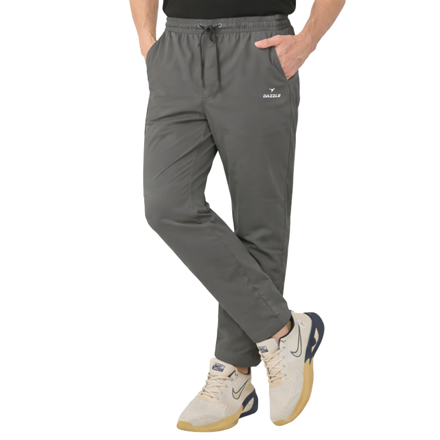Dazzle FINE Track Pant Men Track Pants | Comfortable Breathable Fabric | Elastic Waistband with Drawstring | Side Pocket Design | Casual Wear Activewear Gym Jogging Pants-picture-26