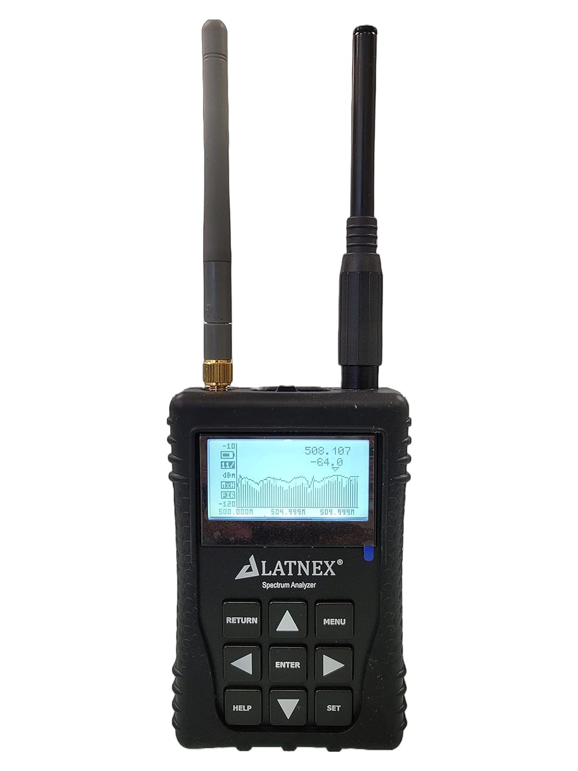 Analizzatore di spettro SPA-7GE ed esploratore HF, analisi della frequenza palmare per radio amatoriale, dispositivi wireless, reti Wi-Fi, ingegneri audio (SPA-7GE fino a 6,1 GHz)