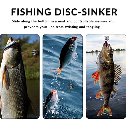 Thkfish Fishing Weights Sinkers Disc-Sinkers Surf Fishing Weights Coin-Sinkers Catfishing Tackle Saltwater -6Oz-5Pcs #TOP4
