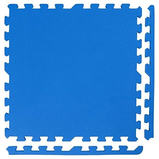 PERPETUAL Puzzle para Suelo de Gimnasio (30 x 30 cm) (30 x 30 cm, Azul)
