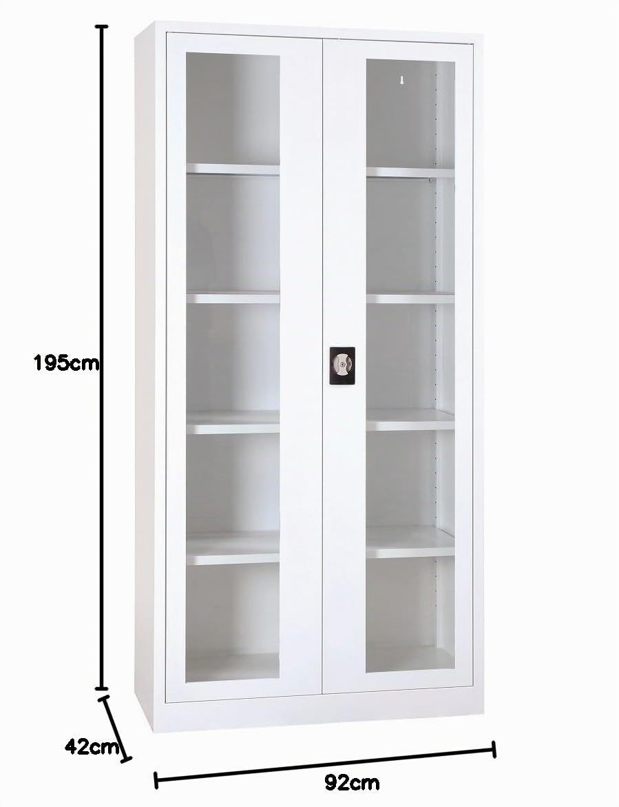 Lüllmann Medizinschrank weiß 195x92,5x42,2cm komplett montiert