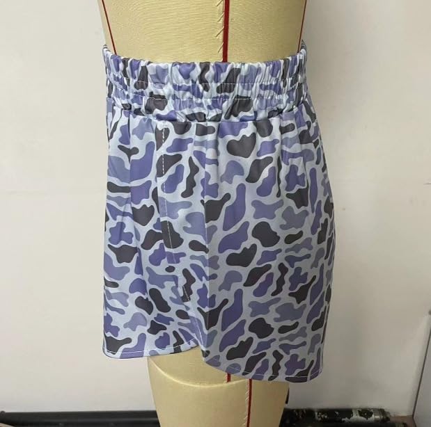 Image of MANGMAO Colorful Camo Boxer Shorts Women Summer Graphic Print Cute Shorts 2025 Trendy