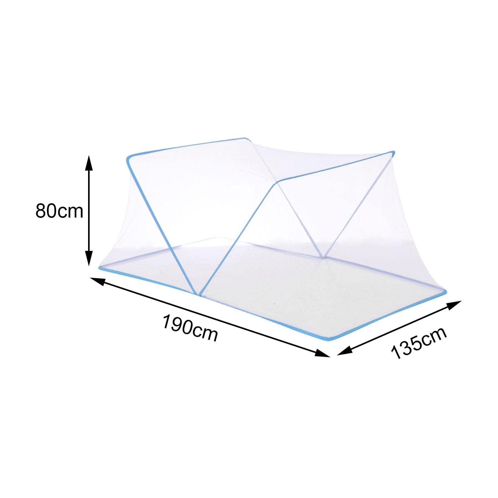 MYCENSE Portable Privacy Canopy for Grown-Ups - Effortless Assembly Sleeping Shelter, Blue 190x135x80cm