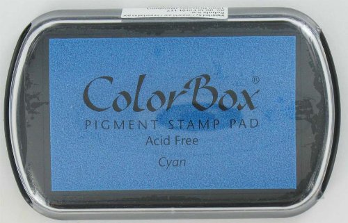 Colorbox - Tampon Encreur De Couleur cyan 70x45 mm