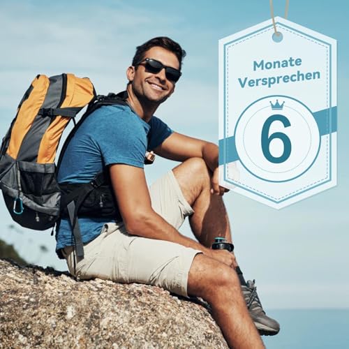 Merino Protect Camiseta Lana Merino Hombre Antiodor Funcional Ligera Interior Térmica para Senderismo y Viajes