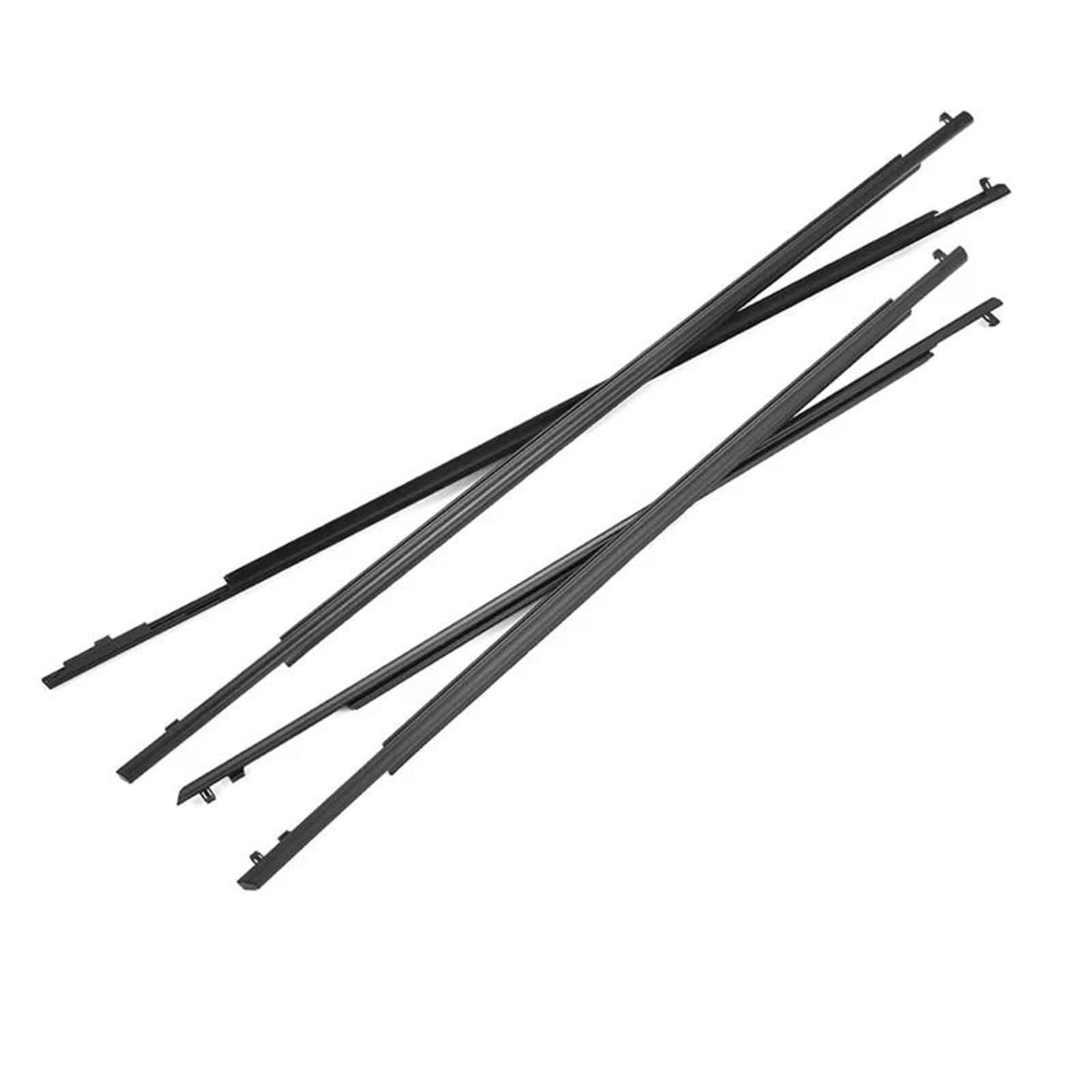 Hpzprpcew One Color 4Pcs Window Moulding For Toyota For Prius 2010-2015 Weatherstrip Seal Glass Rubber Belt Waterproof 75720-47021