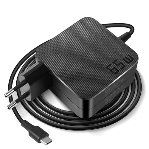 PAEBAI+ 65W USB C Cargador Portatil para Lenovo ThinkPad, ASUS ZenBook, Samsung, HP Elitebook...