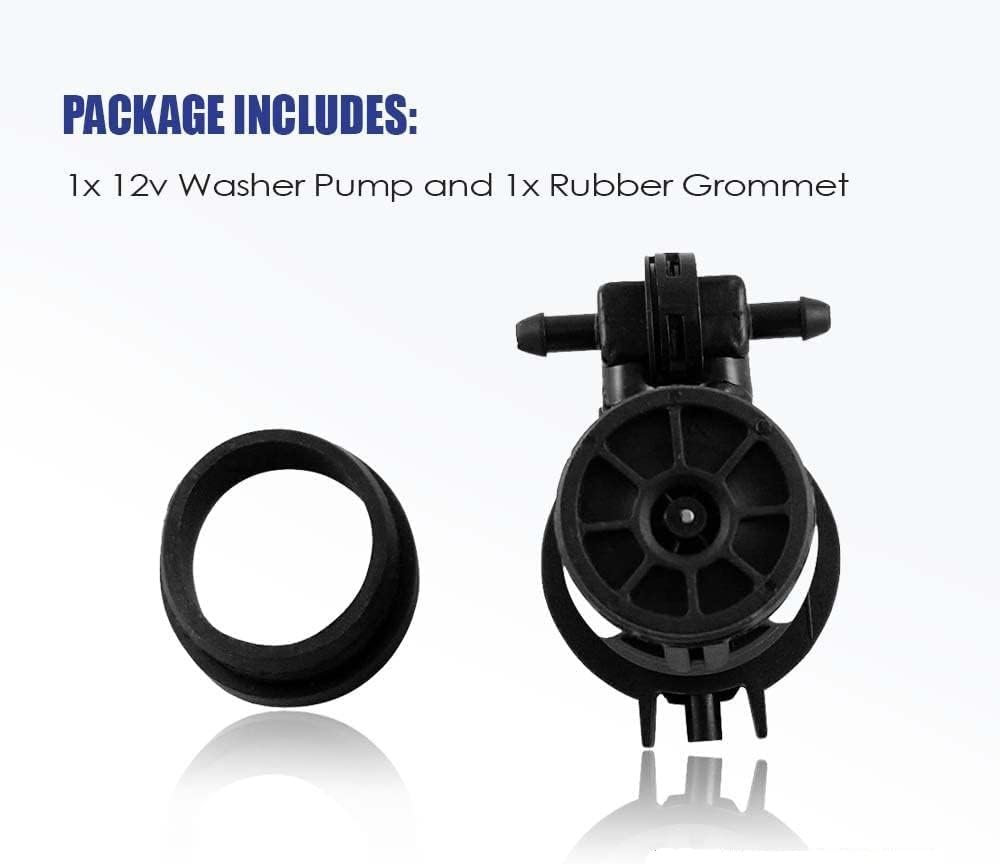 81514-232316H Windshield Washer Pump w/Grommet - Washer Motor Compatible with : Honda Odyssey - Replaces OEM #: 76806-SHJ-A01