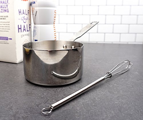 RSVP International Endurance Stainless Steel Measuring Pan Scoop, 2 Cups | Dry or Liquid | Baking or Cooking | Perfect for Feeding Pets, Cat Dog Food, Bird Seed, etc. | Dishwasher Safe - Thumbnail 6