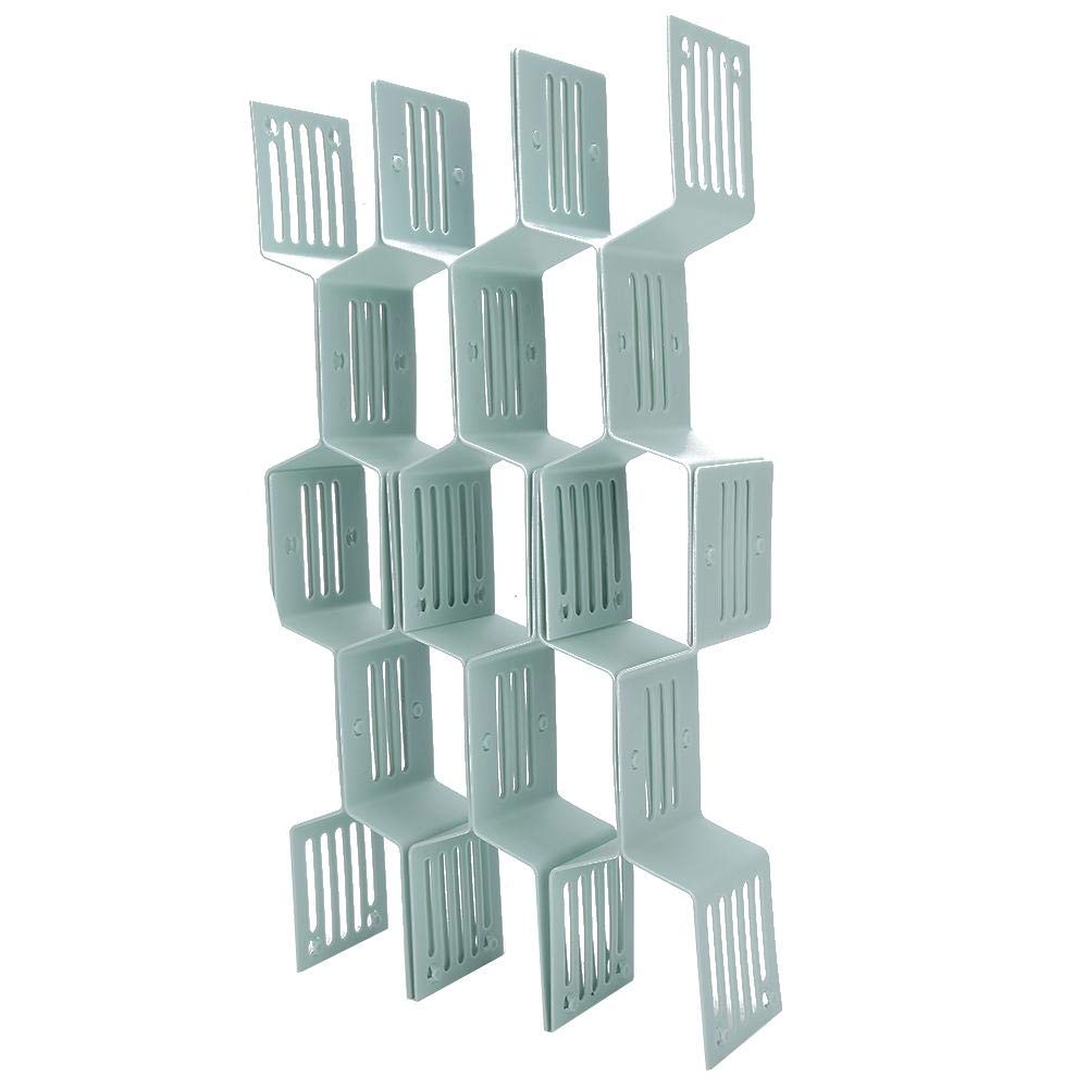 Yinhing Drawer Separator, 12pcs Adjustable Drawer Dividers Separators Storage Shelves Household Storage Partition for Clothes (02)