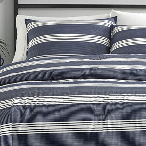 Nautica - Queen Duvet Cover Set, Cotton Reversible Bedding With Matching Shams, Stylish Home Decor (Craver Navy, Queen) #TOP6