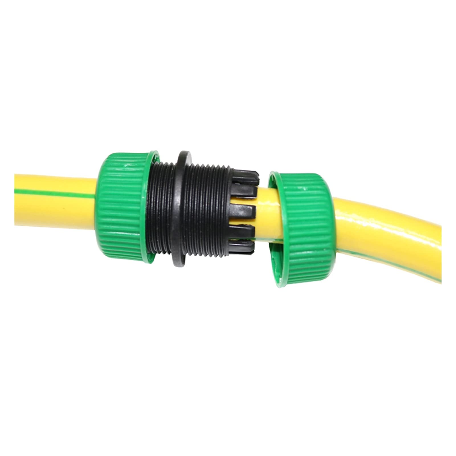 Set Connettori Rapidi Per Tubo Da Giardino – 2 In 1, 16 Mm, Con Guarnizioni, Per Riparazioni E Irrigazione (giallo/nero) - 3
