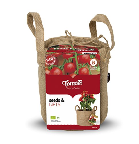 Kit de Cultivo Maceta Yute de Tomate Cherry