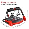 VIGGIO Ab Machine with Resistance Bands,All-in-One Ab Workout Equipment with Rebound Assist 3 Intensities,Core Strength Trainer Whole Body Exercise Fitness Equipment for Home Gym Workouts