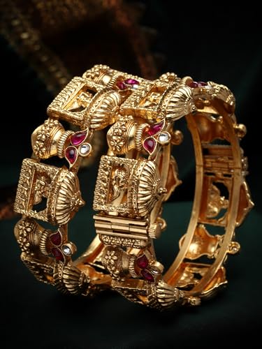 Image of Shining Diva Fashion Bangles for Women Girls Set of 2 Traditional Stylish Design