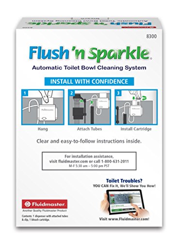 Fluidmaster 8300 Flush 'N Sparkle Automatic Toilet Bowl Cleaning System thumb #1
