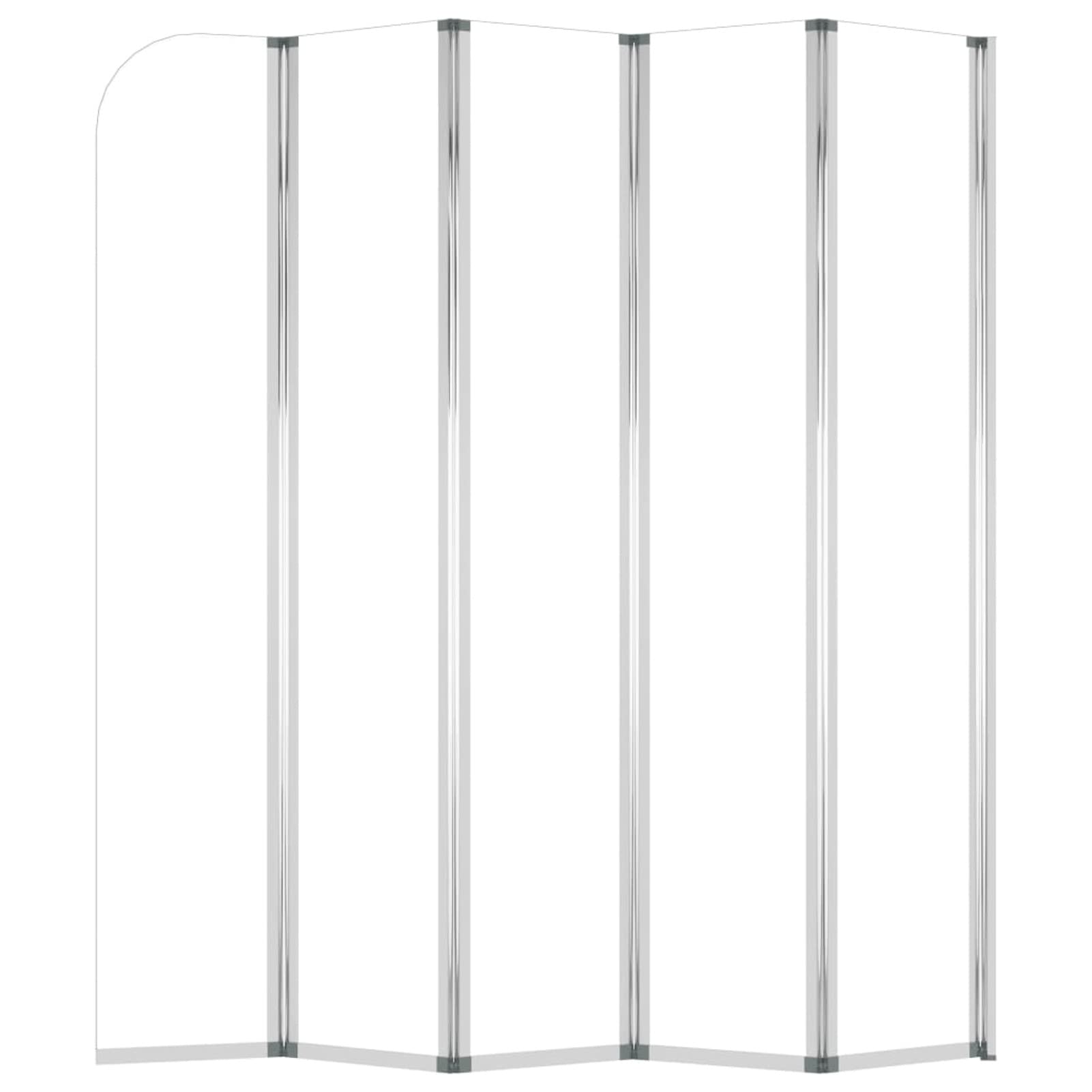 LAPOOH Mampara de Ducha de Vidrio Templado Transparente 120x140 cm, Mampara Bañera, Mampara Baño Ducha, Cabina De Ducha, Mampara Baño
