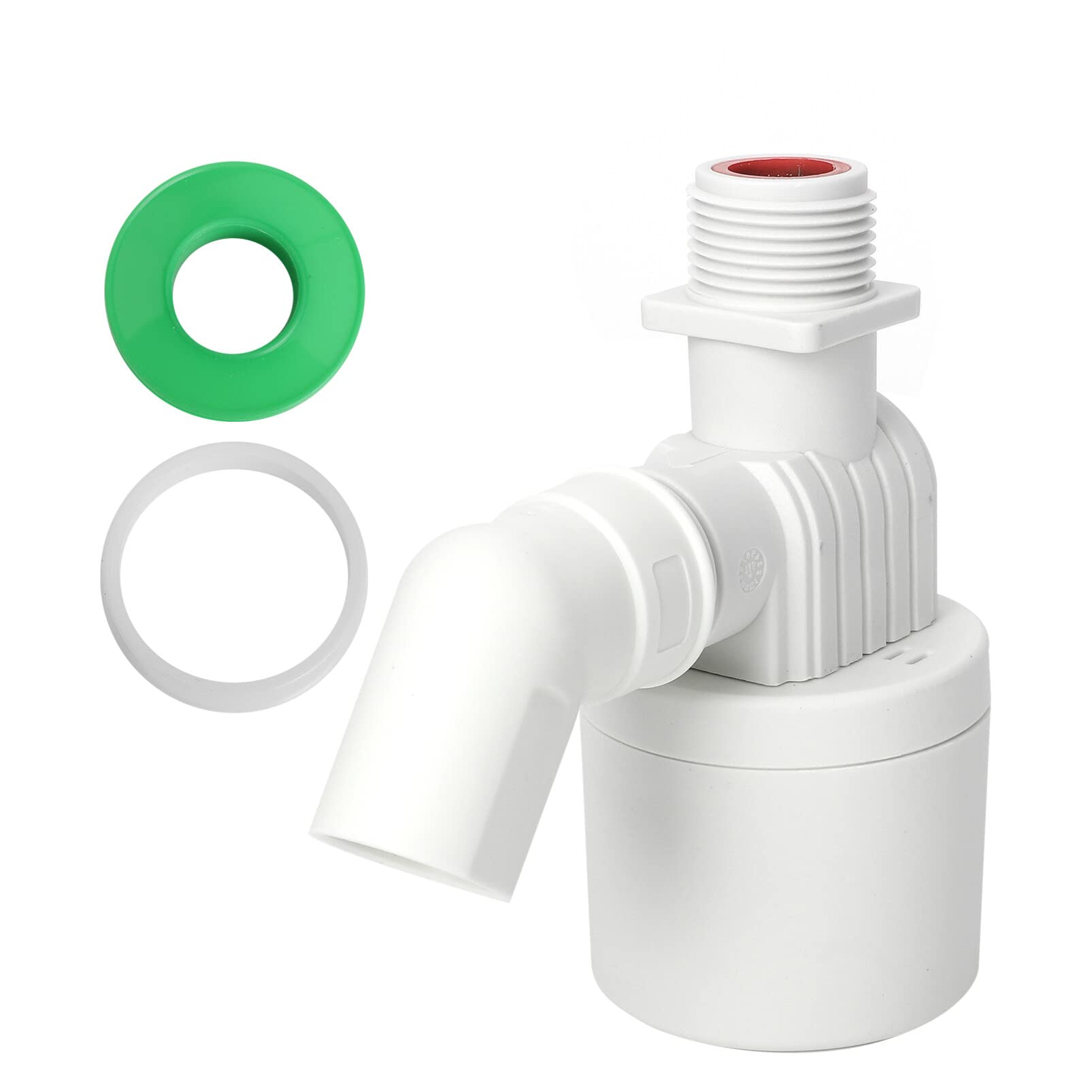 Angoily White Tank Float Valve Valve Automatic Float Valve for Water Tank Automatic Fully Automatic Livestock Tanks Water Level 3/4 Float Valve Control Valve