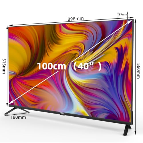 CHIQ TV L40H7G, 40 Zoll Fernseher, Smart TV, Full HD, Google TV, Google Assistent, Chromecast eingebaut, HDR, Dolby Audio,Triple-Tuner(DVB-T2/S2/C), Dual Band WiFi/HDMI/USB/CI+ – Bild 4